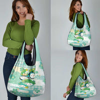 Japanese Kawaii Sushi Grocery Bag Green Wagara Palaka This Is How I Roll - Wonder Print Shop