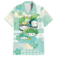 Personalized Japanese Kawaii Sushi Hawaiian Shirt Green Wagara Palaka This Is How I Roll - Wonder Print Shop