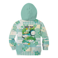 Personalized Japanese Kawaii Sushi Kid Hoodie Green Wagara Palaka This Is How I Roll - Wonder Print Shop