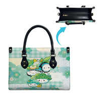 Japanese Kawaii Sushi Leather Bag Green Wagara Palaka This Is How I Roll - Wonder Print Shop