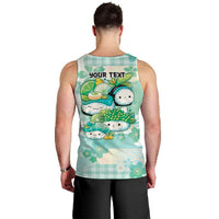 Personalized Japanese Kawaii Sushi Men Tank Top Green Wagara Palaka This Is How I Roll - Wonder Print Shop