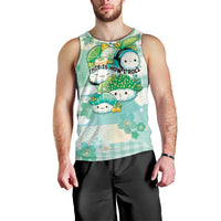 Personalized Japanese Kawaii Sushi Men Tank Top Green Wagara Palaka This Is How I Roll - Wonder Print Shop