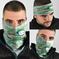 Japanese Kawaii Sushi Neck Gaiter Green Wagara Palaka This Is How I Roll - Wonder Print Shop
