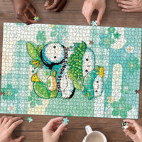 Japanese Kawaii Sushi Puzzle Green Wagara Palaka This Is How I Roll - Wonder Print Shop