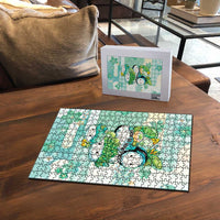 Japanese Kawaii Sushi Puzzle Green Wagara Palaka This Is How I Roll - Wonder Print Shop