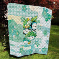 Japanese Kawaii Sushi Quilt Green Wagara Palaka This Is How I Roll - Wonder Print Shop