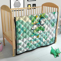 Japanese Kawaii Sushi Quilt Green Wagara Palaka This Is How I Roll - Wonder Print Shop