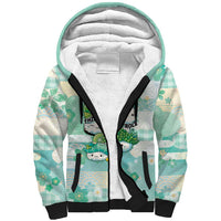 Personalized Japanese Kawaii Sushi Sherpa Hoodie Green Wagara Palaka This Is How I Roll - Wonder Print Shop