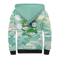 Personalized Japanese Kawaii Sushi Sherpa Hoodie Green Wagara Palaka This Is How I Roll - Wonder Print Shop