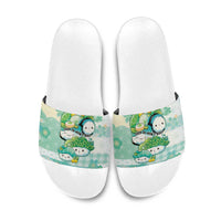 Japanese Kawaii Sushi Slide Sandals Green Wagara Palaka This Is How I Roll - Wonder Print Shop