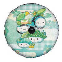 Japanese Kawaii Sushi Spare Tire Cover Green Wagara Palaka This Is How I Roll - Wonder Print Shop