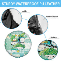 Japanese Kawaii Sushi Spare Tire Cover Green Wagara Palaka This Is How I Roll - Wonder Print Shop