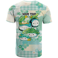 Personalized Japanese Kawaii Sushi T Shirt Green Wagara Palaka This Is How I Roll - Wonder Print Shop