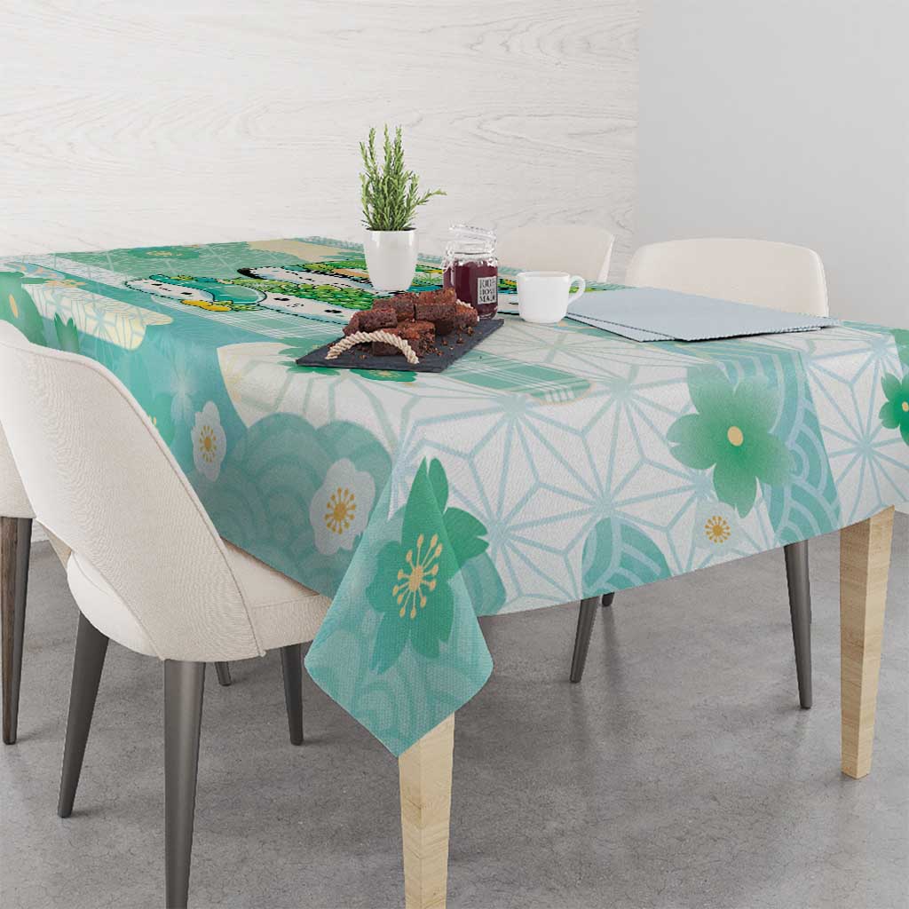 Japanese Kawaii Sushi Tablecloth Green Wagara Palaka This Is How I Roll - Wonder Print Shop