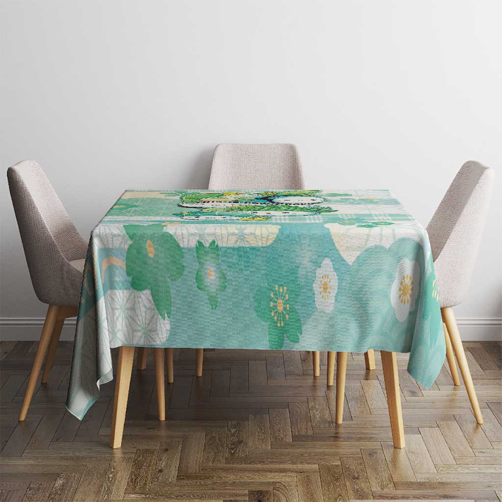 Japanese Kawaii Sushi Tablecloth Green Wagara Palaka This Is How I Roll - Wonder Print Shop