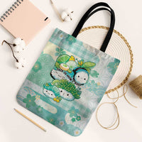 Japanese Kawaii Sushi Tote Bag Green Wagara Palaka This Is How I Roll - Wonder Print Shop