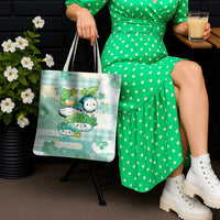 Japanese Kawaii Sushi Tote Bag Green Wagara Palaka This Is How I Roll - Wonder Print Shop