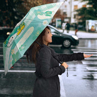 Japanese Kawaii Sushi Umbrella Green Wagara Palaka This Is How I Roll - Wonder Print Shop