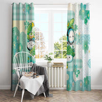Japanese Kawaii Sushi Window Curtain Green Wagara Palaka This Is How I Roll - Wonder Print Shop