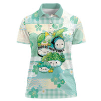 Personalized Japanese Kawaii Sushi Women Polo Shirt Green Wagara Palaka This Is How I Roll - Wonder Print Shop
