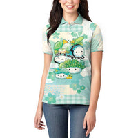 Personalized Japanese Kawaii Sushi Women Polo Shirt Green Wagara Palaka This Is How I Roll - Wonder Print Shop