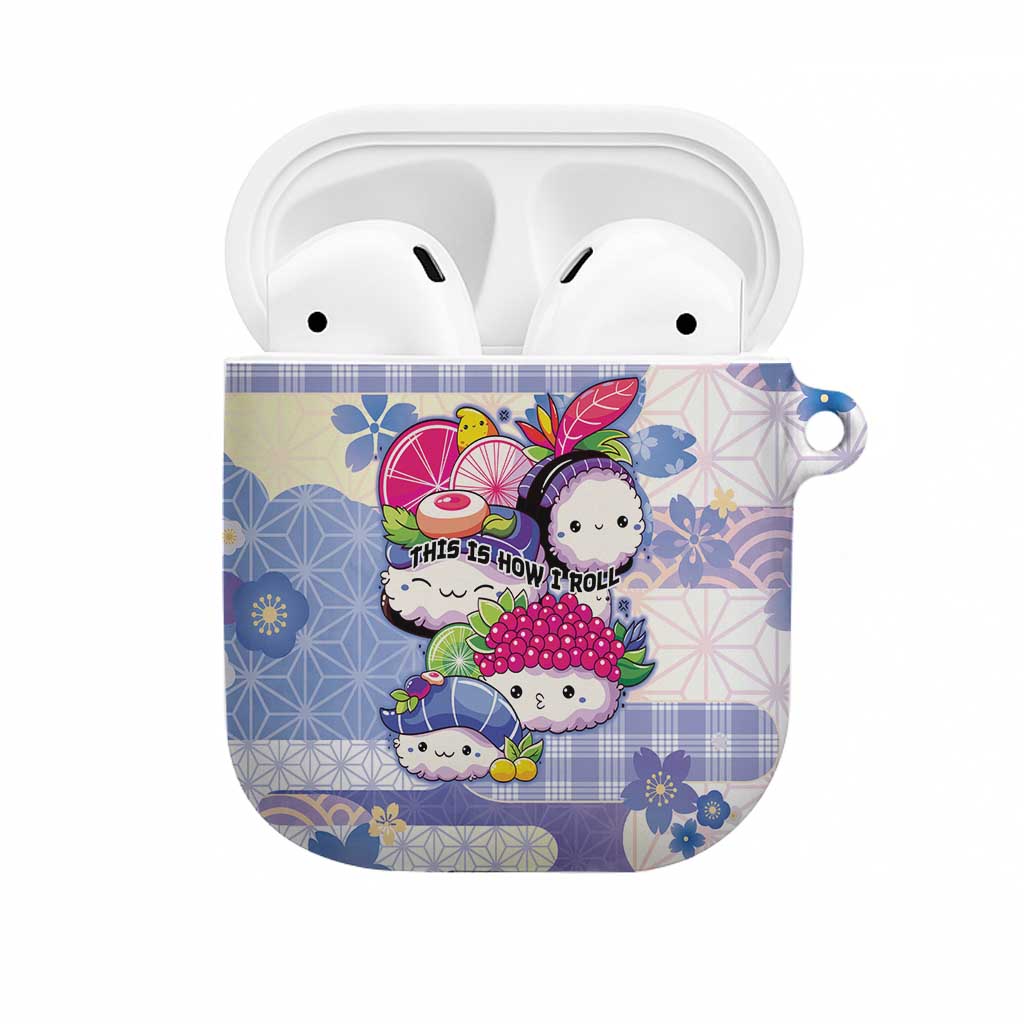 Japanese Kawaii Sushi AirPods Case Blue Wagara Palaka This Is How I Roll - Wonder Print Shop