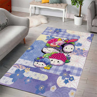 Japanese Kawaii Sushi Area Rug Blue Wagara Palaka This Is How I Roll - Wonder Print Shop