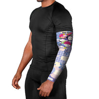 Personalized Japanese Kawaii Sushi Arm Sleeves Blue Wagara Palaka This Is How I Roll - Wonder Print Shop