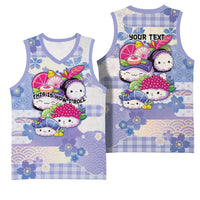Personalized Japanese Kawaii Sushi Basketball Jersey Blue Wagara Palaka This Is How I Roll - Wonder Print Shop