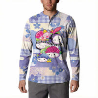 Personalized Japanese Kawaii Sushi Button Sweatshirt Blue Wagara Palaka This Is How I Roll - Wonder Print Shop