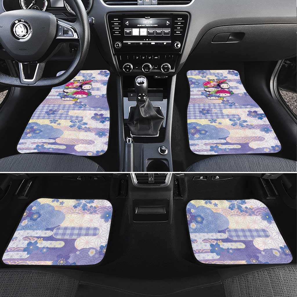 Personalized Japanese Kawaii Sushi Car Mats Blue Wagara Palaka This Is How I Roll - Wonder Print Shop