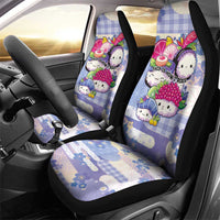 Japanese Kawaii Sushi Car Seat Cover Blue Wagara Palaka This Is How I Roll - Wonder Print Shop
