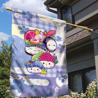 Japanese Kawaii Sushi Garden Flag Blue Wagara Palaka This Is How I Roll - Wonder Print Shop
