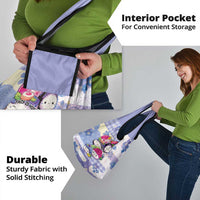 Japanese Kawaii Sushi Grocery Bag Blue Wagara Palaka This Is How I Roll - Wonder Print Shop