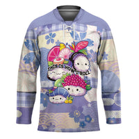 Personalized Japanese Kawaii Sushi Hockey Jersey Blue Wagara Palaka This Is How I Roll - Wonder Print Shop