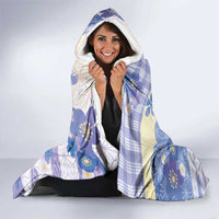 Japanese Kawaii Sushi Hooded Blanket Blue Wagara Palaka This Is How I Roll - Wonder Print Shop
