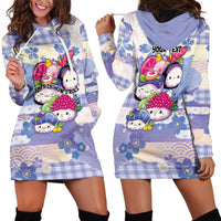 Personalized Japanese Kawaii Sushi Hoodie Dress Blue Wagara Palaka This Is How I Roll - Wonder Print Shop