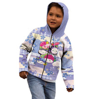 Personalized Japanese Kawaii Sushi Kid Hoodie Blue Wagara Palaka This Is How I Roll - Wonder Print Shop