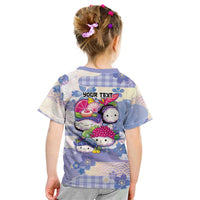 Personalized Japanese Kawaii Sushi Kid T Shirt Blue Wagara Palaka This Is How I Roll - Wonder Print Shop