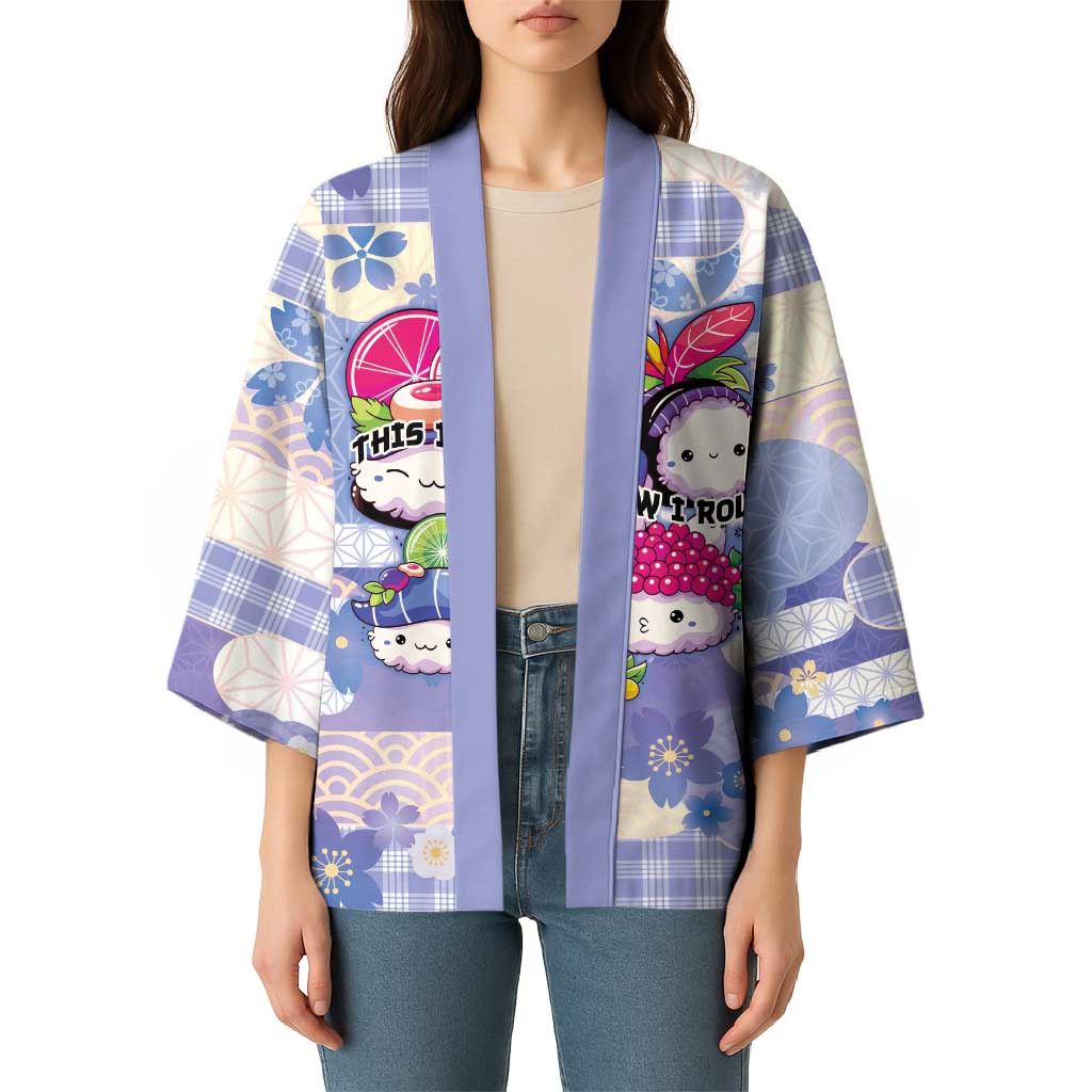 Personalized Japanese Kawaii Sushi Kimono Blue Wagara Palaka This Is How I Roll - Wonder Print Shop