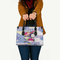 Japanese Kawaii Sushi Leather Bag Blue Wagara Palaka This Is How I Roll - Wonder Print Shop