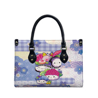 Japanese Kawaii Sushi Leather Bag Blue Wagara Palaka This Is How I Roll - Wonder Print Shop