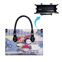 Japanese Kawaii Sushi Leather Bag Blue Wagara Palaka This Is How I Roll - Wonder Print Shop