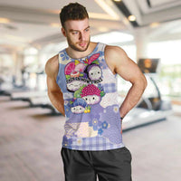 Personalized Japanese Kawaii Sushi Men Tank Top Blue Wagara Palaka This Is How I Roll - Wonder Print Shop