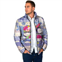 Personalized Japanese Kawaii Sushi Padded Jacket Blue Wagara Palaka This Is How I Roll - Wonder Print Shop
