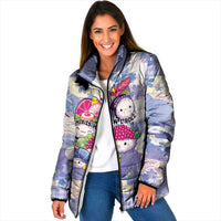 Personalized Japanese Kawaii Sushi Padded Jacket Blue Wagara Palaka This Is How I Roll - Wonder Print Shop