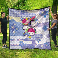 Japanese Kawaii Sushi Quilt Blue Wagara Palaka This Is How I Roll - Wonder Print Shop