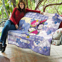Japanese Kawaii Sushi Quilt Blue Wagara Palaka This Is How I Roll - Wonder Print Shop