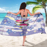 Japanese Kawaii Sushi Sarong Blue Wagara Palaka This Is How I Roll - Wonder Print Shop