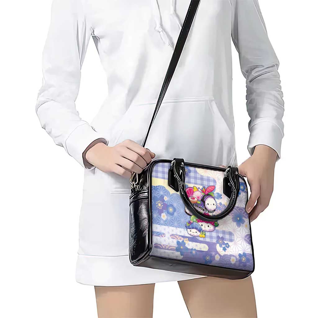 Japanese Kawaii Sushi Shoulder Handbag Blue Wagara Palaka This Is How I Roll - Wonder Print Shop